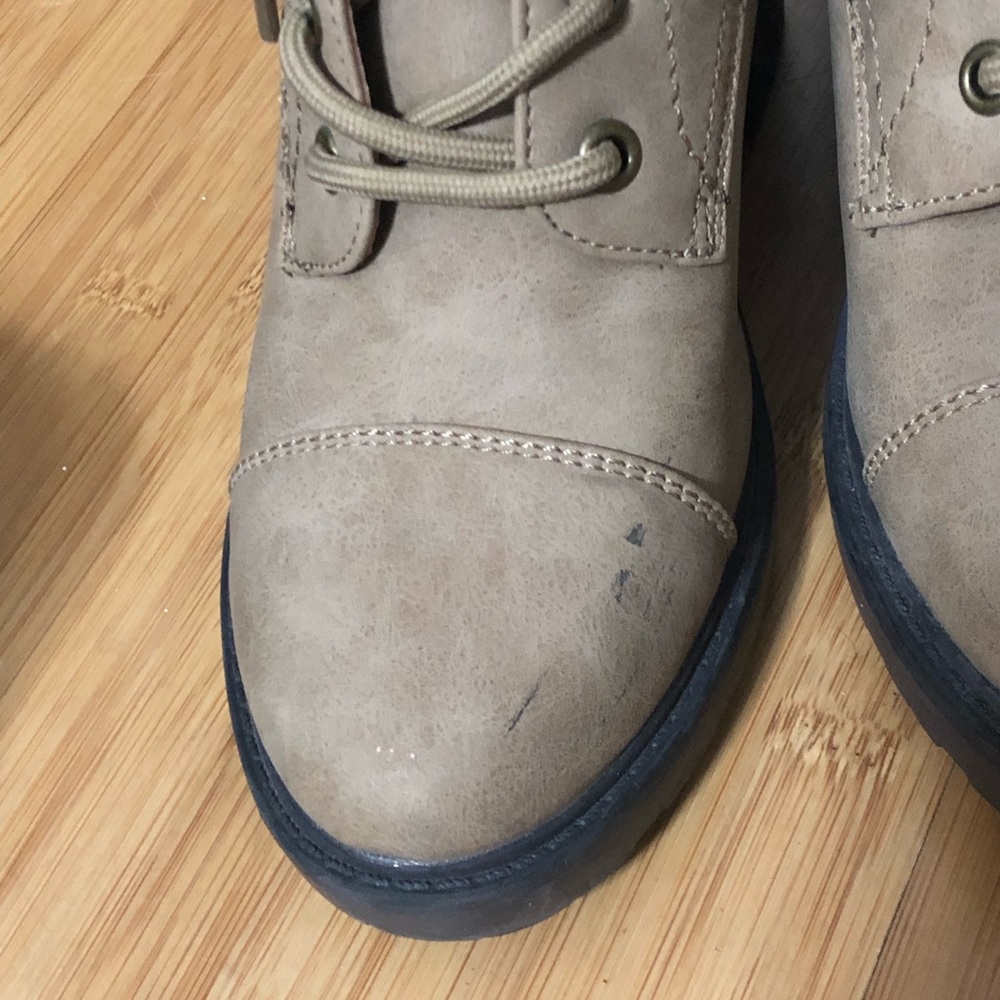 Tan combat booties - Picture 5 of 6